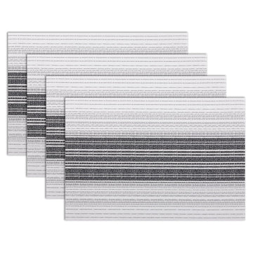 Placemats, Set of 4 Heat Resistant Stain Resistant Woven Vinyl Insulation Place mats, Durable Washable Elegant Table