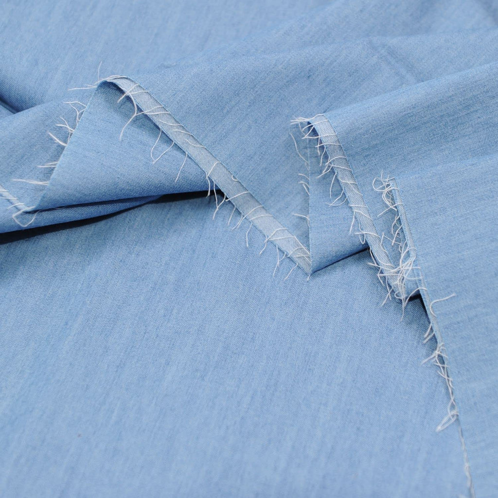 Denim 5 OZ.Indigo Washed Light Col 100% Cotton Fabric 58" Wide by Yard