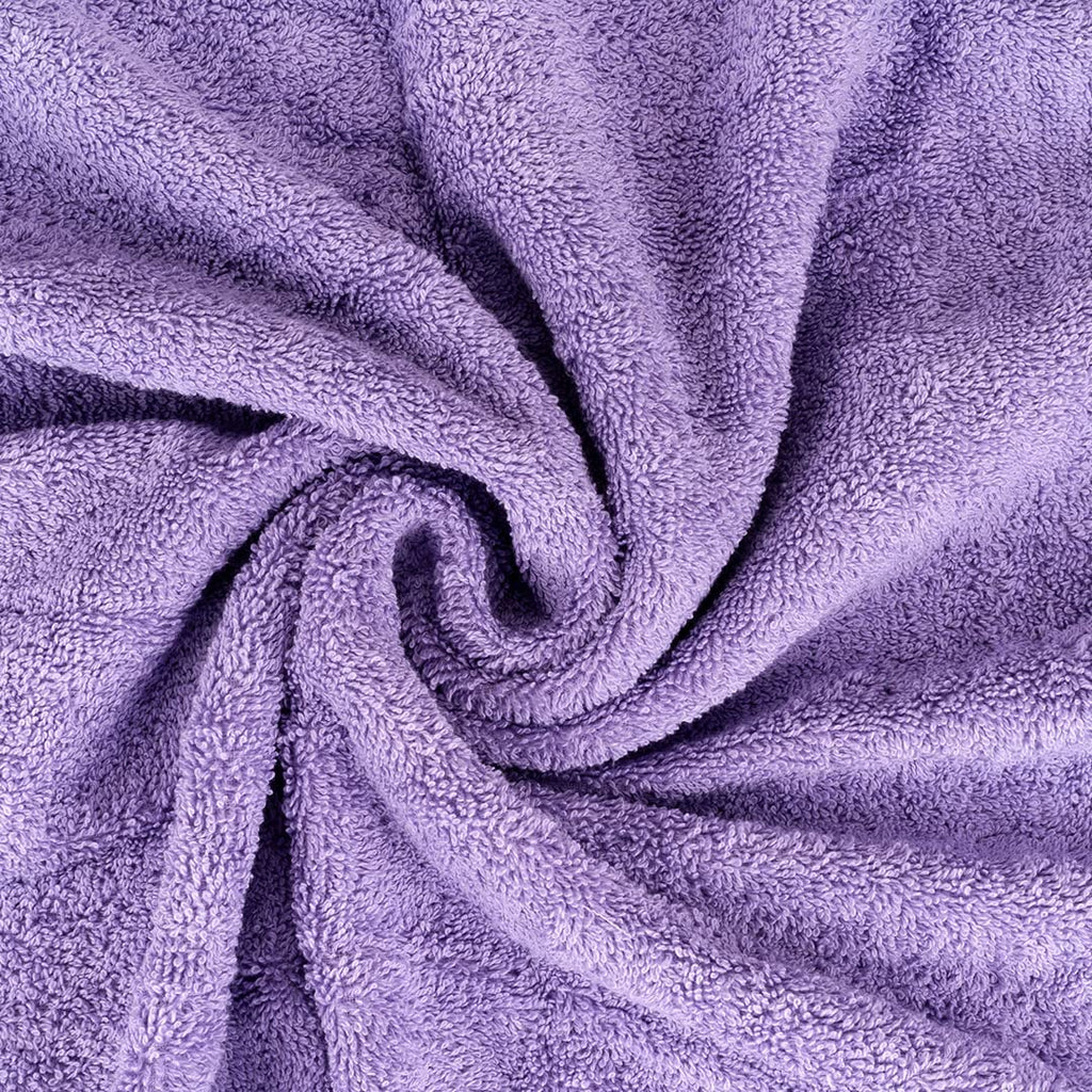 Solitaire 6Pcs 100% Egyptian Cotton Large Designer Towels Gift Set- Lavender - Pink, 2Bath 2Hand 2Washcloths, Bath
