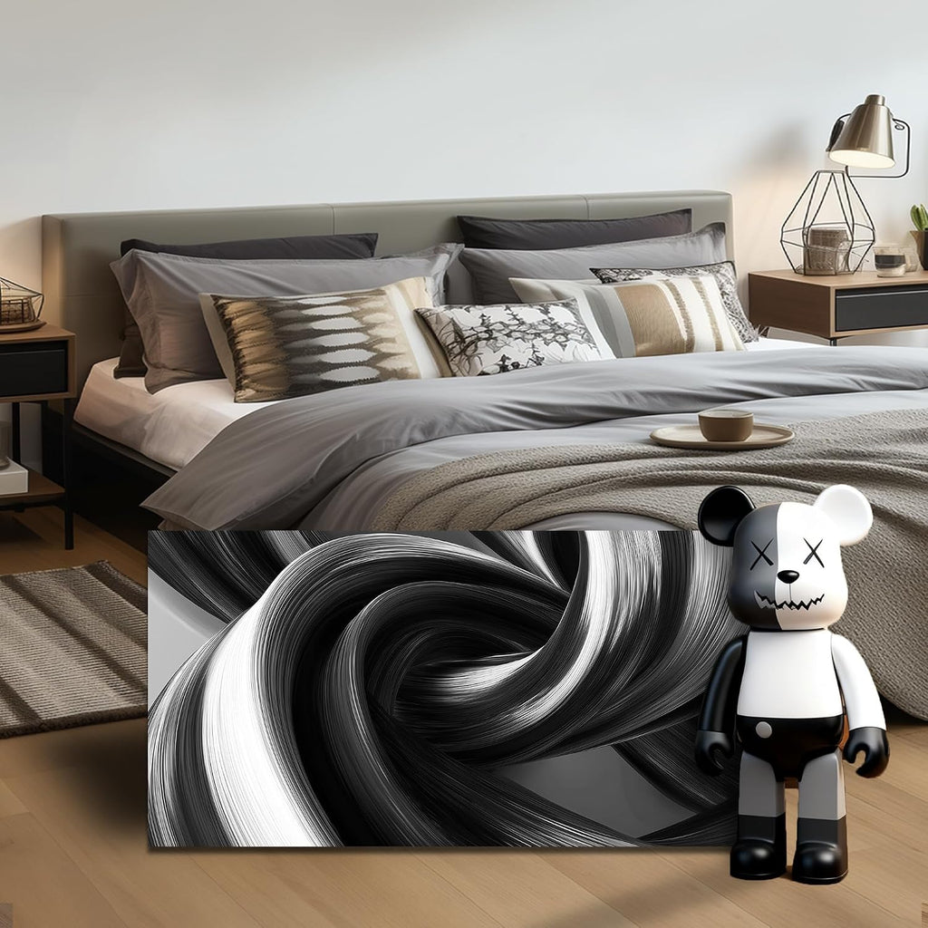 Abstract Canvas Wall Art Black and White Wall Decor Minimalist Wall Art