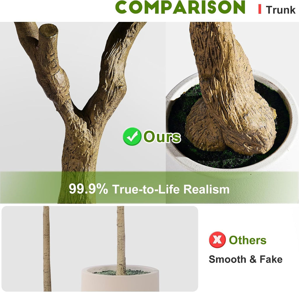 Large Faux Olive Tree Tall Artificial Trees with Pot Indoor Outdoor Realistic Floor Fake plantas Living Room Bedroom