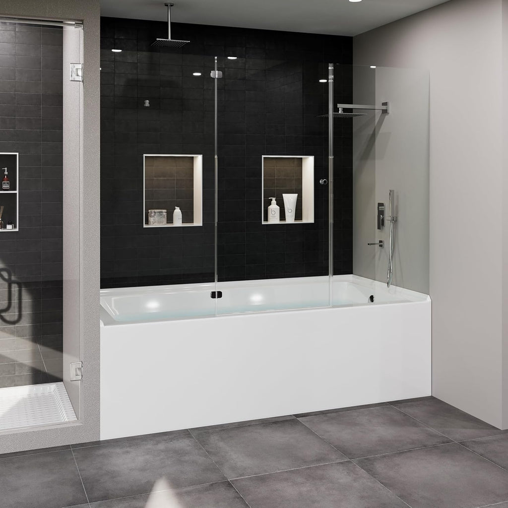 Swiss 54 Inch Alcove White Bathtub From Our Exquisite collection of Bathtubs For Bathroom - Right-Handed Bathtub