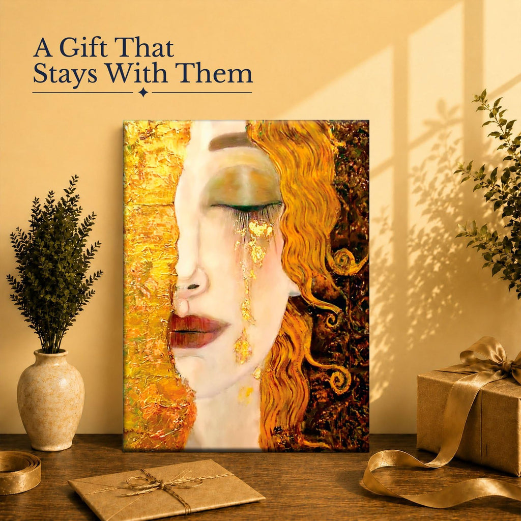 Golden Tears by Gustav Klimt Wall Art, Canvas Print