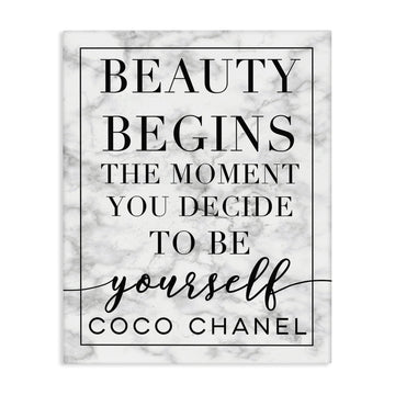 Inspirational Quote Glam Floral Cityscape, 30 x 40 Inch Canvas Wall Art