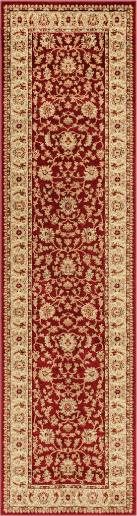 Aditi Collection Rug - 2' 7 x 10' Runner Red Low Rug Perfect s, Large Dining Rooms, Open Floorplans