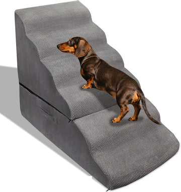 30" Dog Stairs&Steps for Small Dogs Up to 30-36 Inch Tall High Beds, Sturdy Pet Cat Dog Ramp Ladder for Doggie, Old