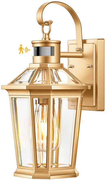 Outdoor Wall Lights, Motion Sensor Exterior Light Fixture Wall Mount