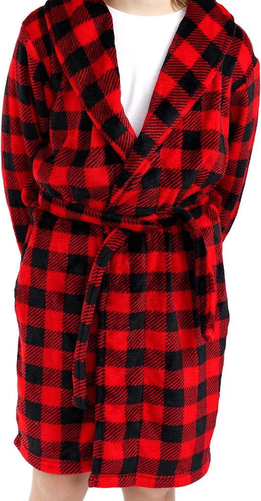 Pajamas Boys Robes for Kids | Fleece Pajama Bathrobes for Boys Sleep and Lounge