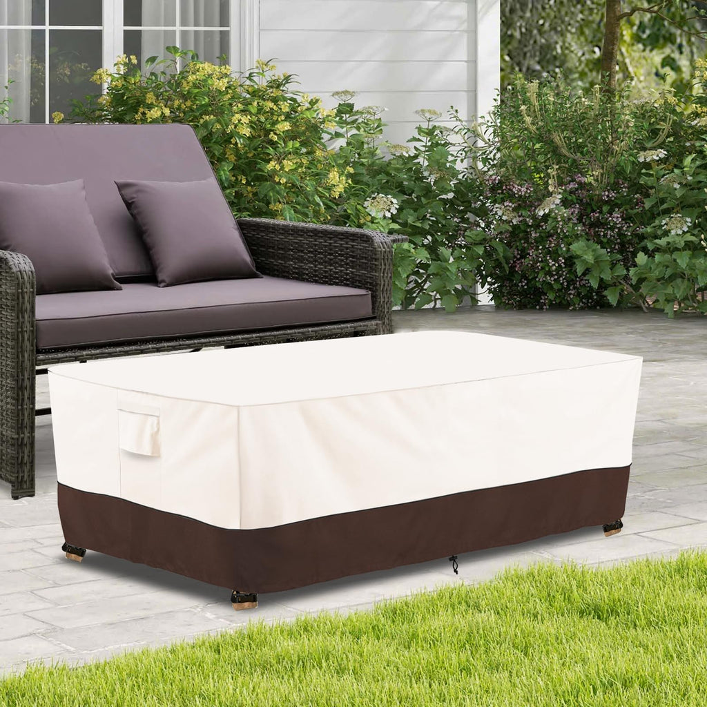 Waterproof Patio Coffee Table Cover, Rectangular Outdoor Small Side Table Cover - Fits up to 36L x 24W x 16H inches