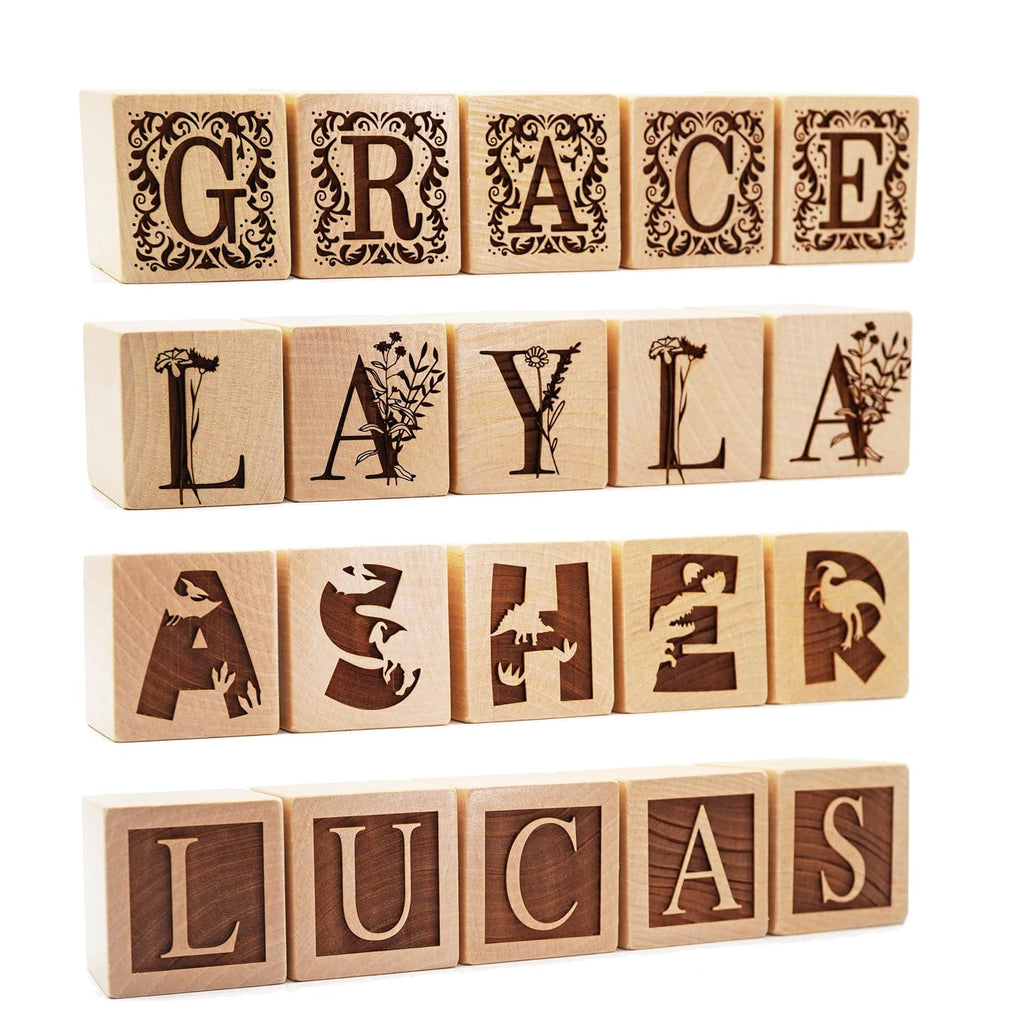 Personalized Nursery Name Block Letters - Custom Wooden Name Blocks for Vintage Nursery Decor/Custom Gift new mom boy