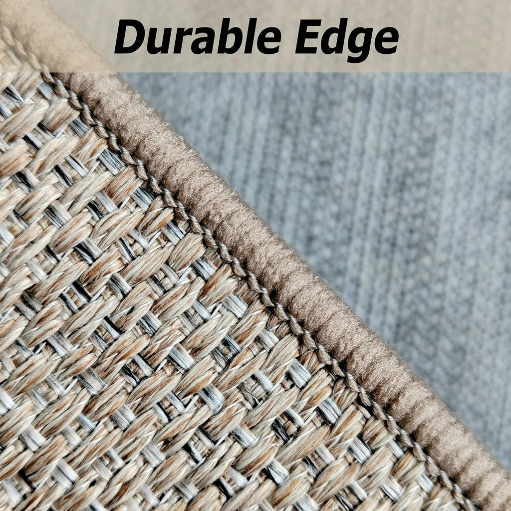 Easy Jute Checkered Runner Rug, Farmhouse Runners s