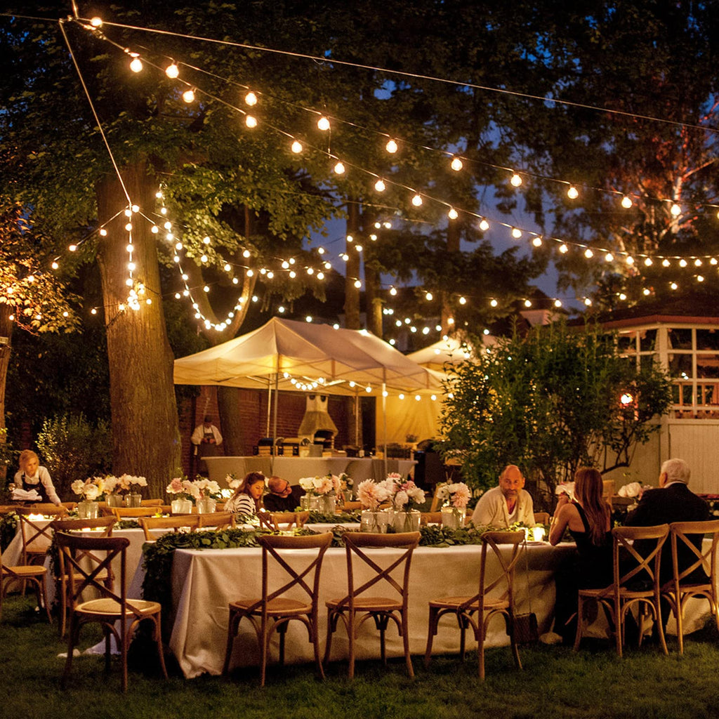 Outdoor String Lights, 50FT G40 LED IP65 Waterproof Patio Lights