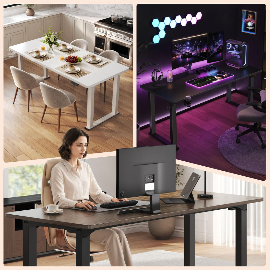 79x31'' 4 Leg Large Dual Motor Standing Desk