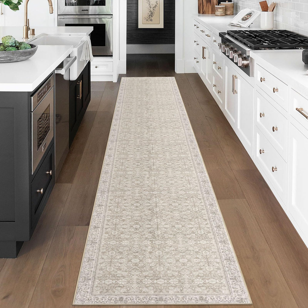 2.6x18 Washable Runner Rug, Non Slip Area Rug Kitchen