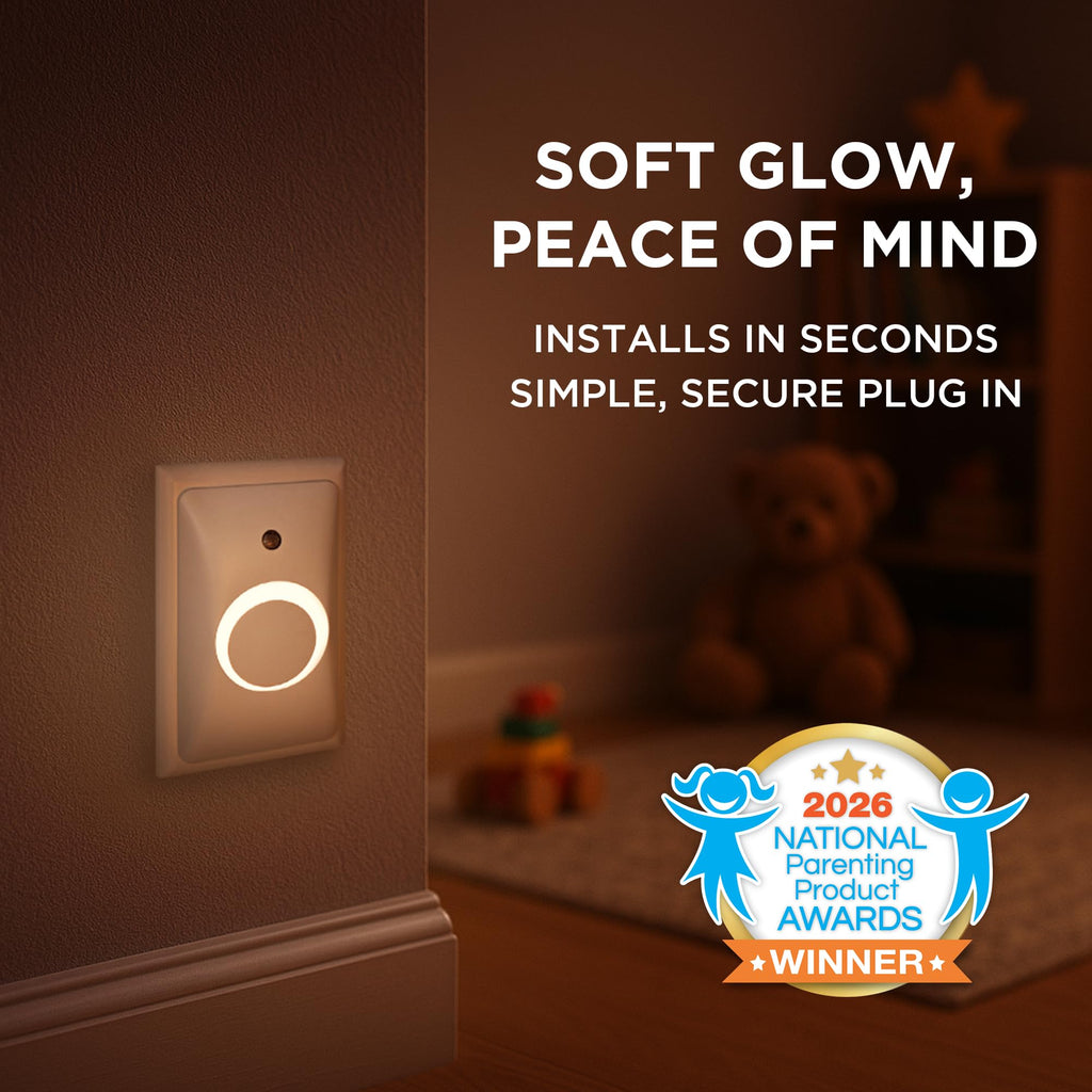 GlowGuard Childproof Outlet Covers & Night Light (1-Pack) | Secure & Tamper Resistant | Childproof, Babyproof