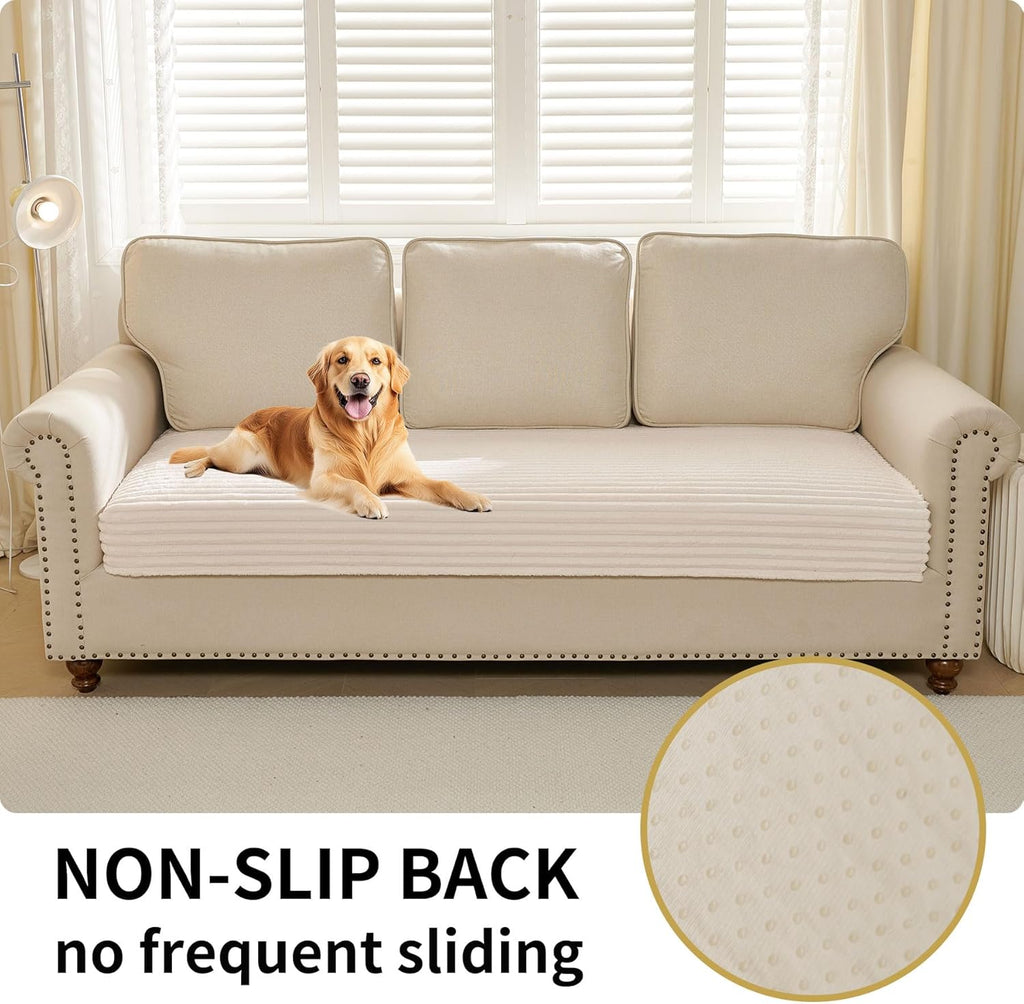 Waterproof Couch Cover for Dogs Washable, Faux Fur Pet Couch Covers for Sofa, Soft Dog Bed Cover Non-Slip Couch Covers