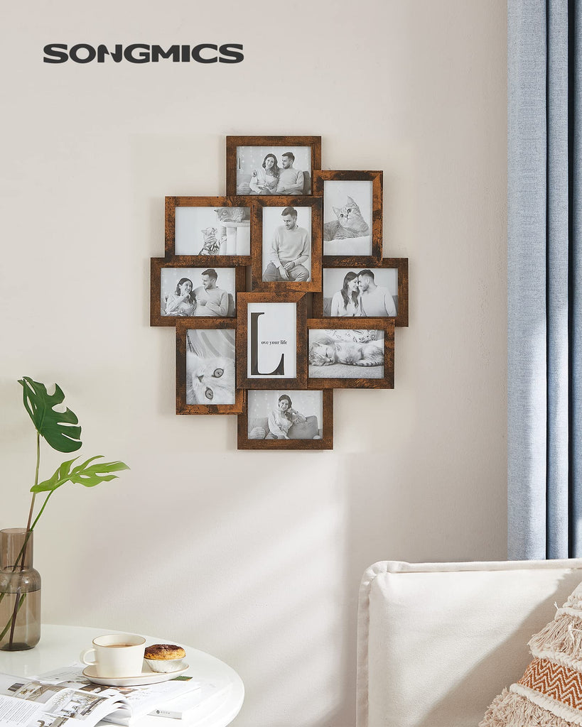 Collage Picture Frames for Wall Decor, 10-Pack 4x6, Glass Front