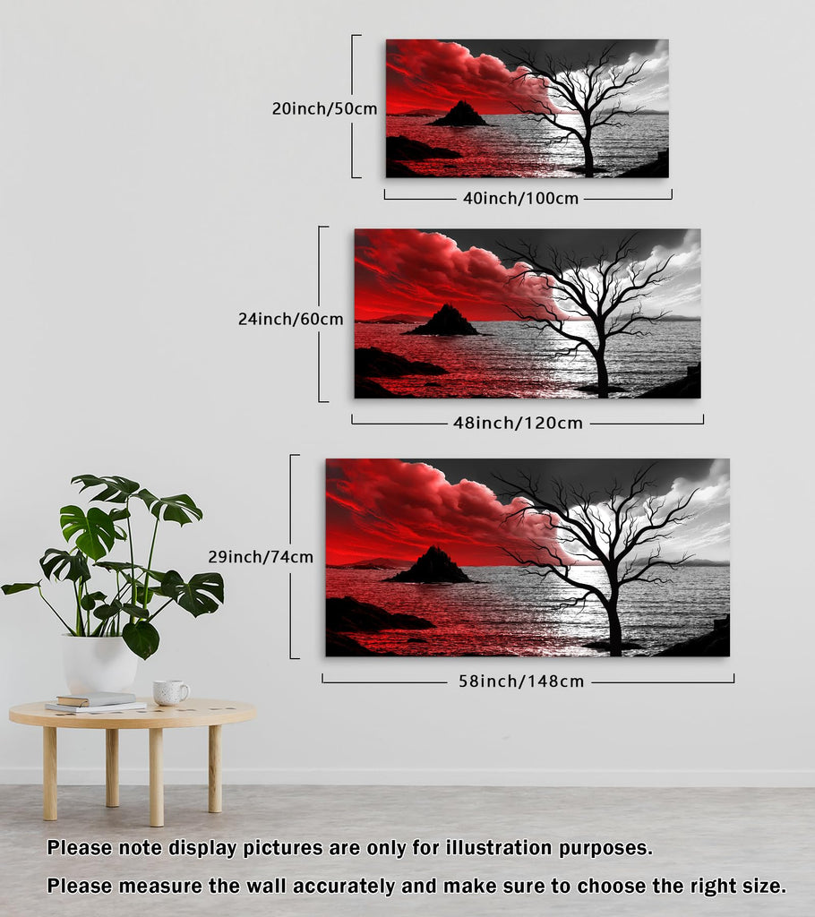 The Cloud Tree 1 Panels Modern Giclee Canvas Prints Artwork Abstract Seascape Paintings Reproduction Sea Beach