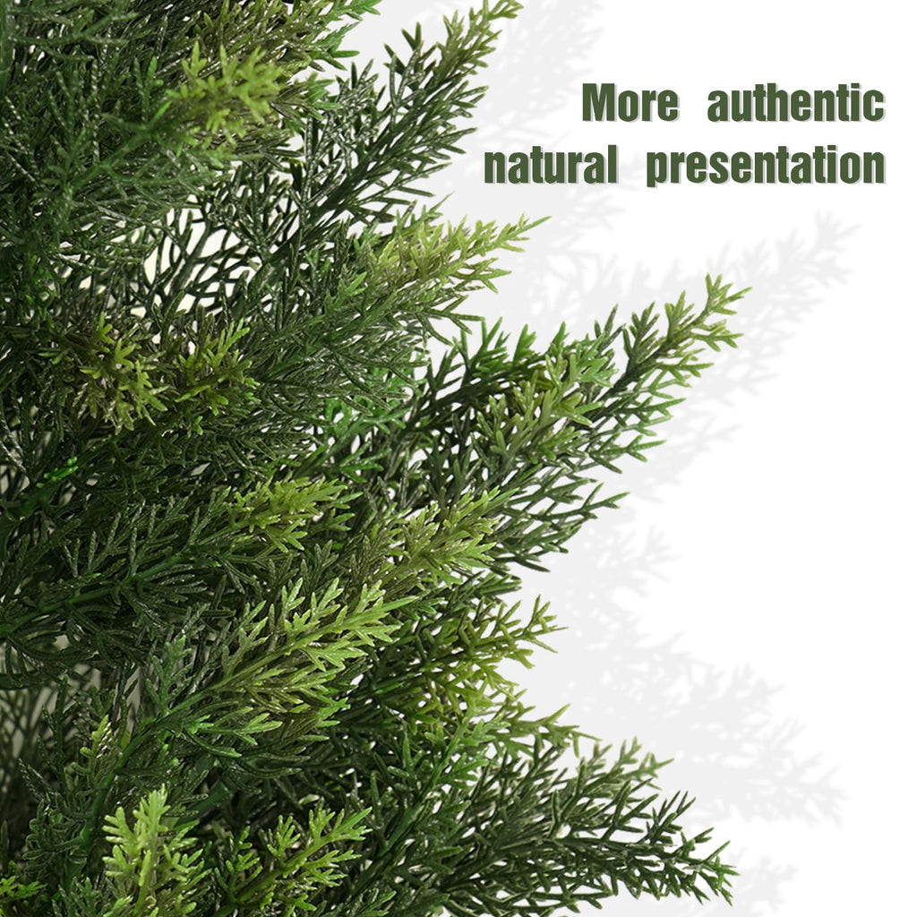 5FT UV-Resistant Artificial Cedar Trees for Front Porch Set of 2
