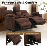 Power Reclining Loveseat, Massage Loveseat Recliner Sofa Home Theater Seating with Heat