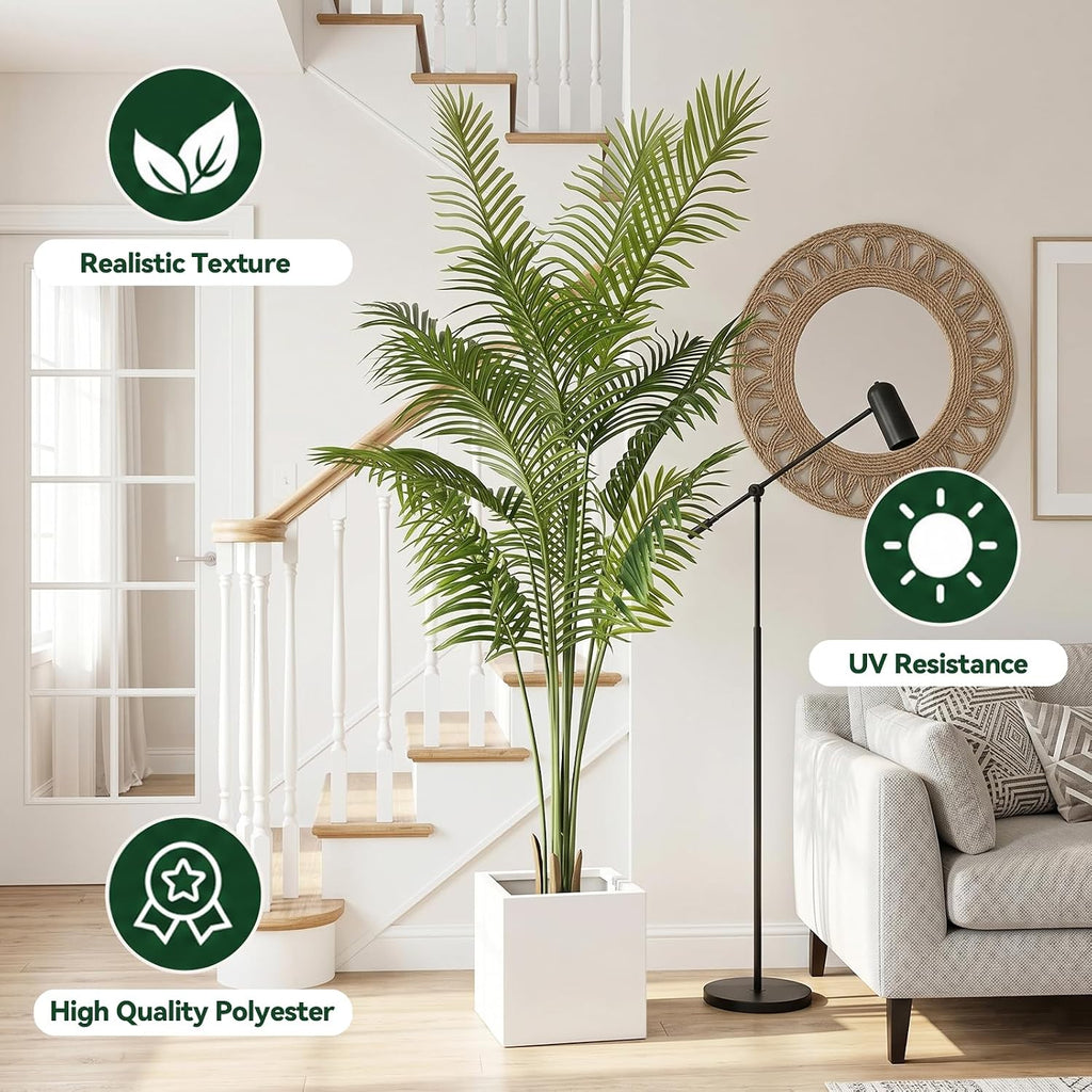 7ft Artificial Palm Tree Artificial Tree Indoor/Outdoor Decor
