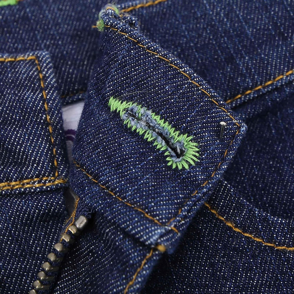Girls Adjustable Denim Shorts: Stretch Jeans Bermuda