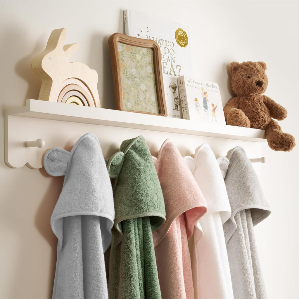 Hooded Baby Bath Towel - 100% Organic Cotton Baby Towels for Newborns, Toddlers, Boys, Girls - Soft Absorbent 450 GSM