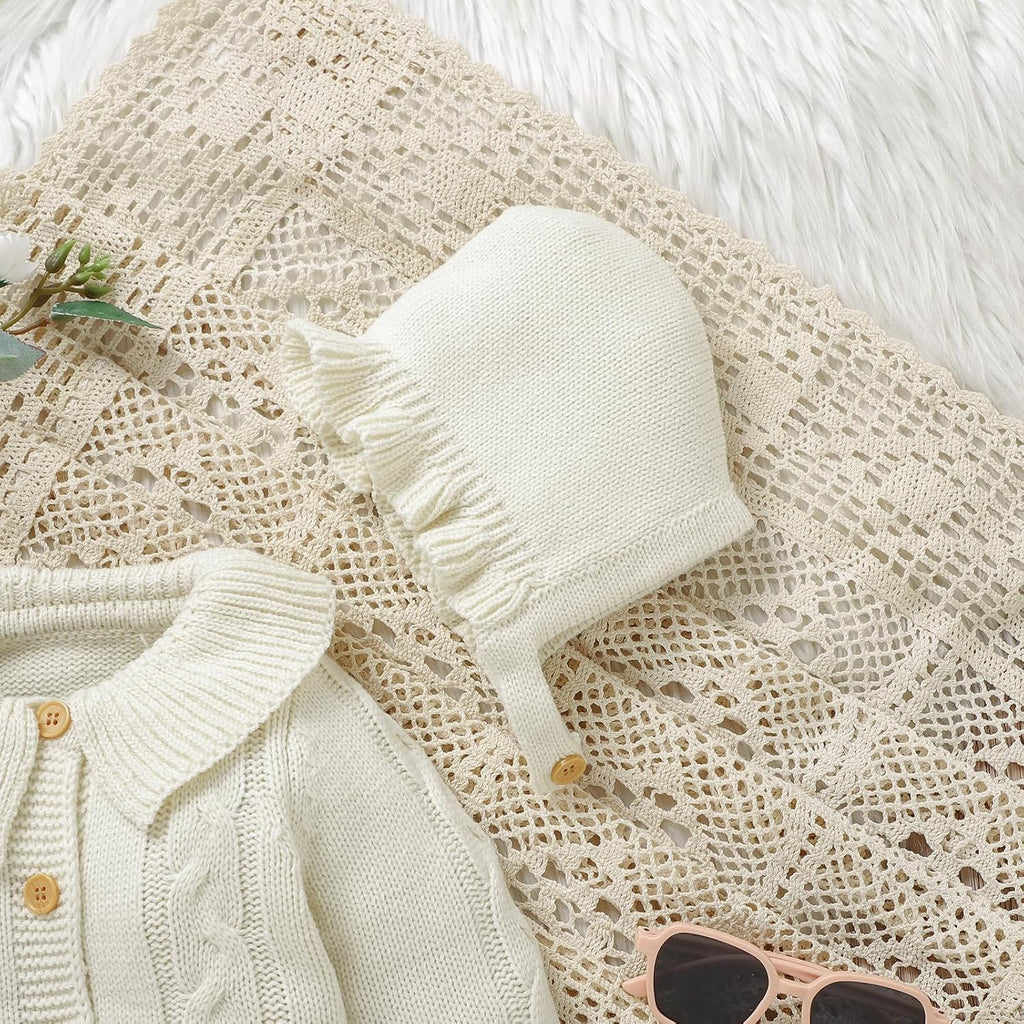 Baby Sweater Romper Knit Long Sleeve Jumpsuit