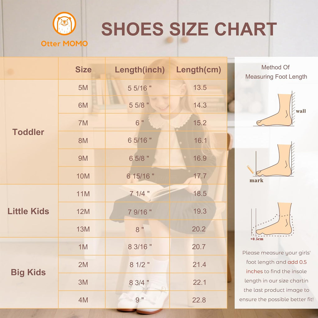 Toddler Little Flower Girls Dress Shoes Princess Mary Jane Flats