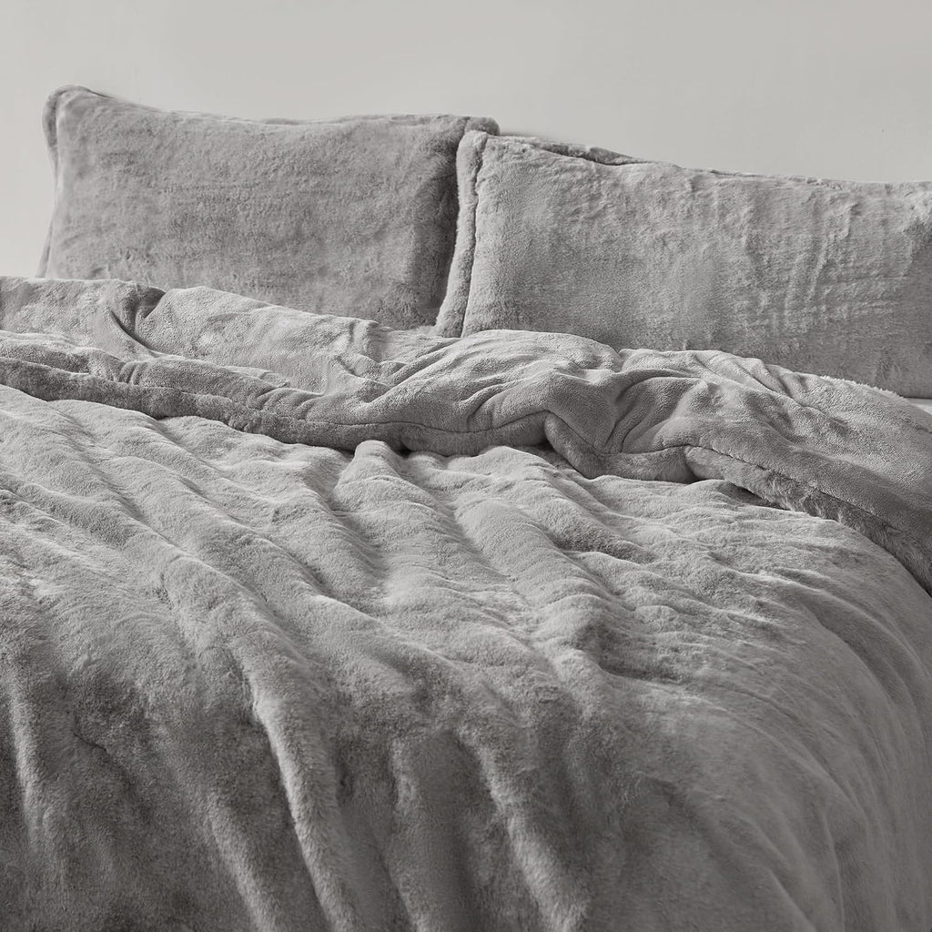 Melange Chunky Bunny - Coma Inducer King Oversized Comforter Set | Silver Rabbit. Experience Coma Worthy Sleep with