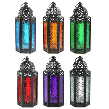 Decorative Indoor Moroccan Holders, Assorted Colors, M