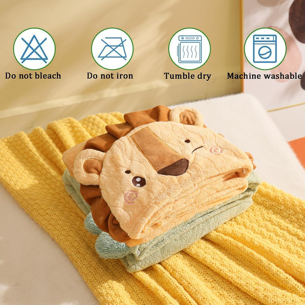 Toddler Towels with Hood for Boys Girls 0-6 Years Pack Hooded Baby Bath Towels for Kids 27.5"X55" Ultra Absorbent