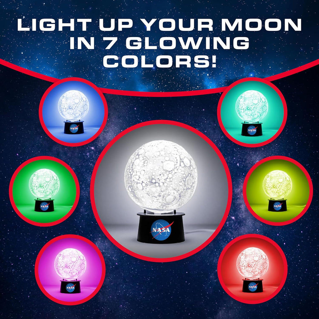 Paint Your Own Moon Lamp with 7 Color Changing Modes for Kids