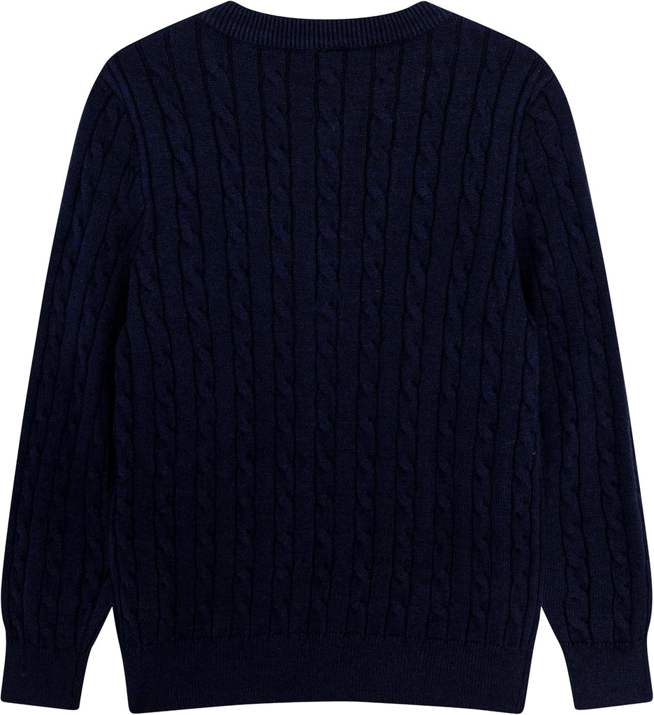 Cardigan Long Sleeve Button Down Sweater Toddler Kids Knit School Uniforms Sweaters with Pockets
