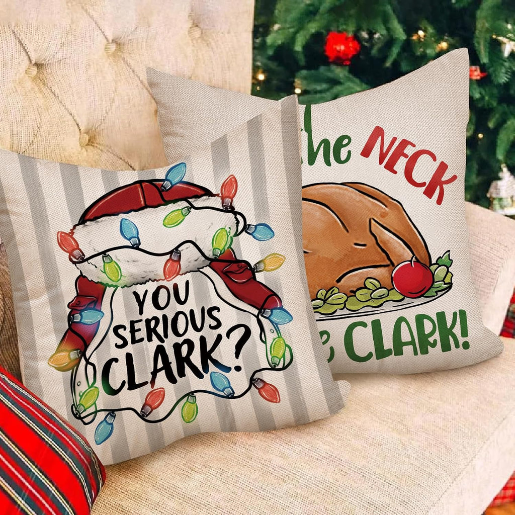 Christmas Vacation Throw Pillow Cover - Set of 4