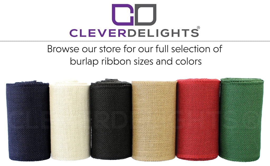 6" Ivory Burlap Roll - Finished Edges - 10 Yards