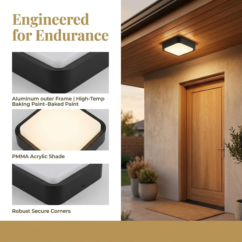 Outdoor Ceiling Light for Porch, Durable & Weatherproof, Easy Installation