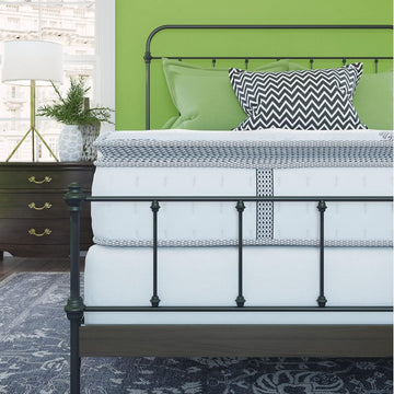 Mercer Memory Foam and Innerspring Hybrid 12 Inch Euro Pillow Top Mattress, Mattress in a Box, California King