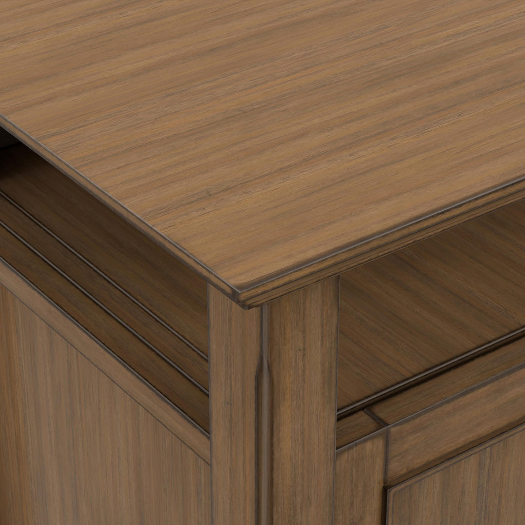 Amherst 54" Wide Wood TV Stand in Rustic Natural Aged Brown