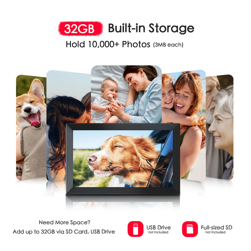 Frameo 15.6" Digital Picture Frame WiFi, Large Display Digital Photo Frame