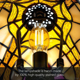Grand 8-Inch Tiffany Style Table Lamp with E12 Bulb