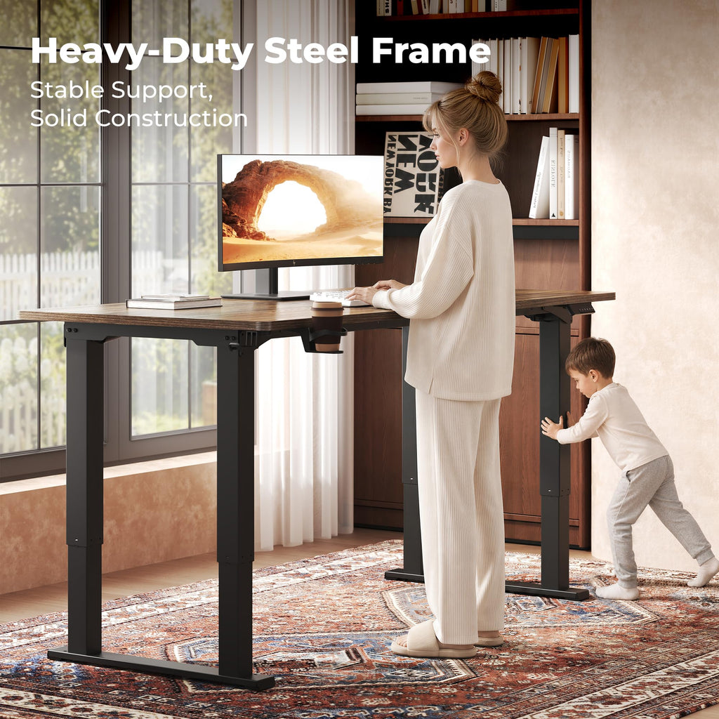 79x31'' 4 Leg Large Dual Motor Standing Desk