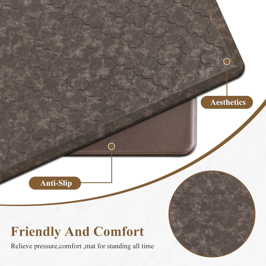 Anti Fatigue Kitchen Mats for Floor 20"x60", Cushioned Standing Mat | Non Slip Waterproof Kitchen Runner Rug, Heavy