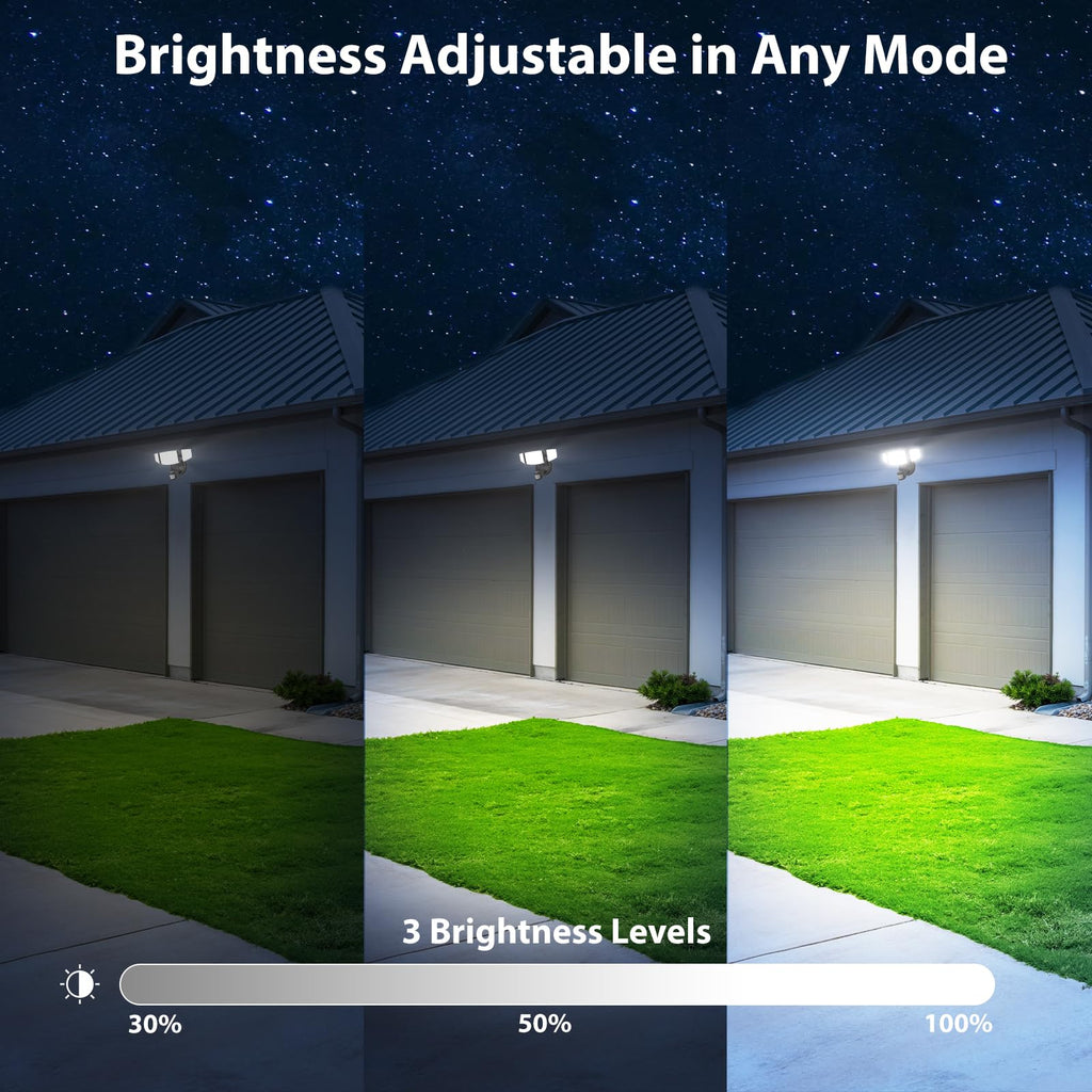 65W Outdoor Motion Sensor Light, Hardwired LED Security Flood Light