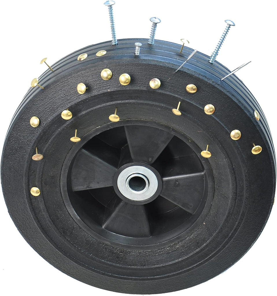 Solid Wheels 10" Flat Free Tires Steel Garden Wagon cart A Large-Capacity mesh with a Load of 1100LBS,with Detachable