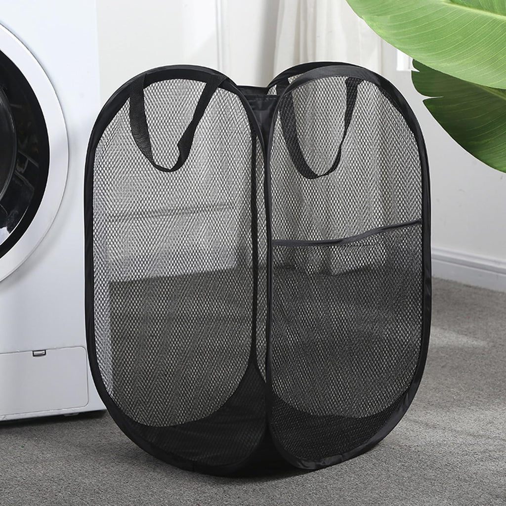 4PcsPopUpLaundryHamper, 3Black+1Pink