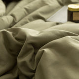 Queen Comforter Set Olive Green, 3pcs Bedding Sets Queen (1 Boho Olive Comforter & 2 Pillowcases)