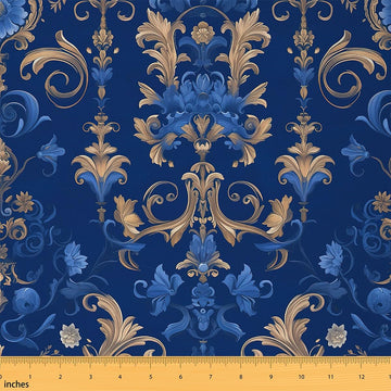Baroque Damask Fabric by The Yard 1 Yard
