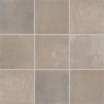 Zellige 4" x 4" Ceramic Wall Tile in Glossy Argilla (7.98 SQFT per Carton) (76 PC per Carton)