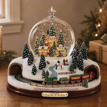 Thomas Kinkade Village Snowglobe: Lights, Music and Motion